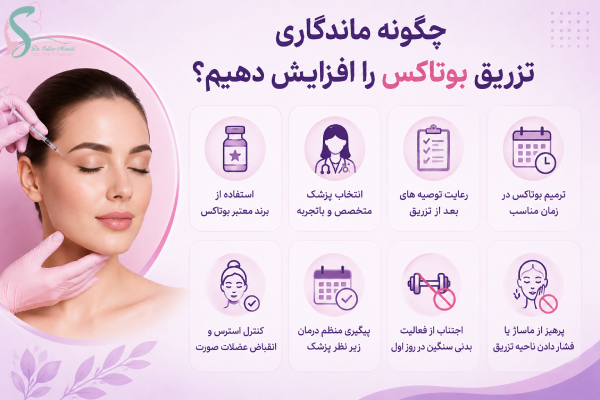 افزایش ماندگاری بوتاکس
