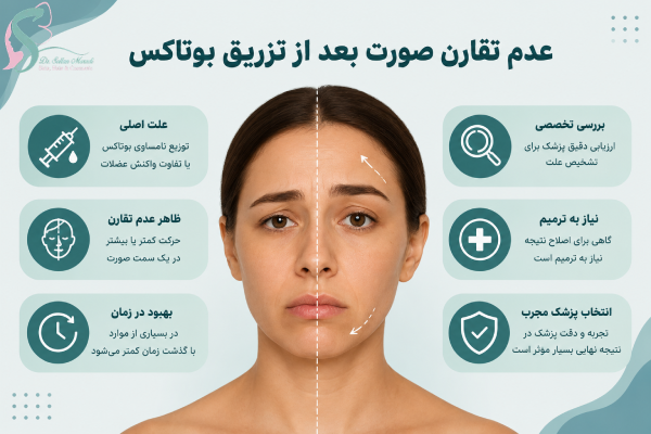 عدم تقارن بعد بوتاکس